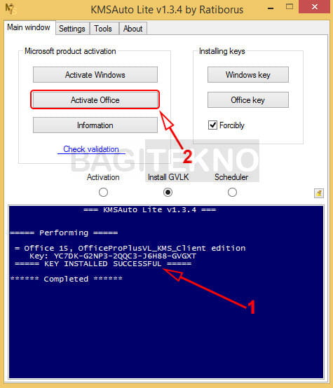 Cara aktivasi Microsoft Office 2013 menggunakan KMS Auto Lite di Windows